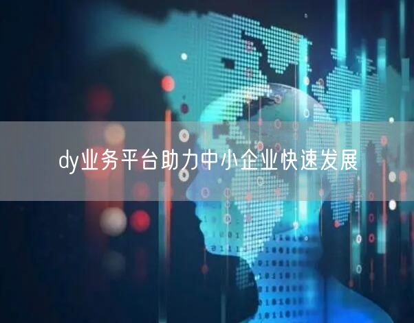 dy业务平台助力中小企业快速发展
